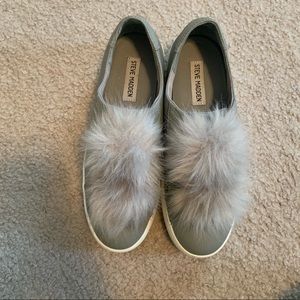 Steve Madden Pom Pom Platform Sneakers